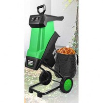 낙엽 분쇄기 정원 목재 절단기 과수원 잔가지 파쇄기, 2400W 파쇄기 수거봉투 30m, 1개