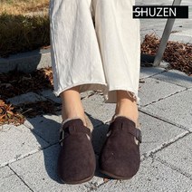 여성용 겨울 버클 털 단화 bt675