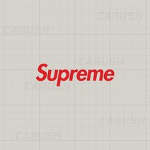 슈프림 B 로고 스티커 차량 캠핑 데칼 노트북, 특대형, 레드