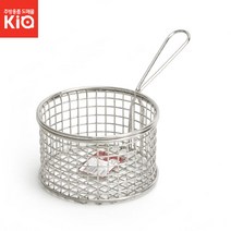 미니튀김바스켓 원형 감자치킨 스텐바구니 튀김망, DK미니원형튀김바스켓3호, 없음