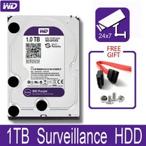 HDD wd 보라색 1TB 감시 내장 하드 드라이브 디스크 3.5인치 cctv dvr