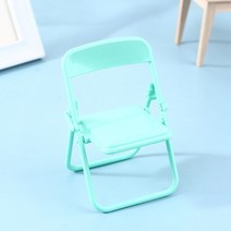 음식모형제작 미니어처 DIY 1Pc 미니 의자 1:12 인형 집 플라스틱 안락 접이식 시뮬레이션 가구 장식, 01 GN