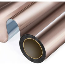 편도 거울 창 개인 정보 보호 필름 주간 자외선 차단 열 제어 반사 창 색조 홈 오피스 거실, 03 Brown silver_14 70x500 cm