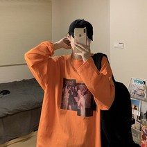 주니어긴팔티셔츠 홍콩 토박이 단아한 남자 인쇄 꽃 롱슬리브티 봄계절 캐쥬얼 트렌드 흐름 아메카지스타일 4098348960