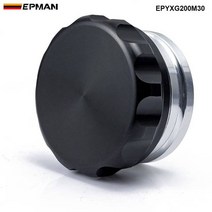 EPMAN 알루미늄 용접 필러 넥 OD 2.5 " 3" 연료 오일 탱크 서지 물 및 라디에이터 냉각수 저장소, 02 EPYXG200M30 Black