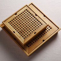 호화랑 다기세트 다도 차트레이 대나무 맹종죽 저수식 방격다반 db009, A.방형격자죽다반(소), 1개