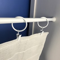 포인트 메탈 커튼 집게링 5개, 블랙