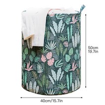의류 세탁 바구니 1PC 가정용 욕실 고양이 인쇄 공간 절약 가정 용품 장난감 보관 상자 세탁 통, C-대형