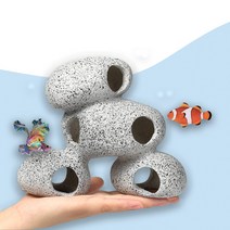 둥둥 어항 새우 수석 은신처 수조돌 구피치어 치어 베타 아쿠아룸포룸 꾸미기 피싱 놀이터