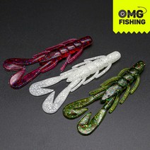 오마이갓피싱 스피드 크로우 3.6인치 크로우 웜 호그 웜 배스 국내생산 투톤컬러 추가, OC-5