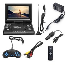 DVD플레이어 에듀플레이어 비디오플레이어 2022 새로운 7quot 휴대용 dvd 게임 w리모컨 게임 패드 지원 c ddvd, 우리를