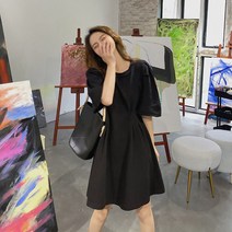 A라인 숄더셔링 캐주얼 청순러블리 2color 미니 여리여리한 청순 사랑스러운 원피스 귀여운 데일리