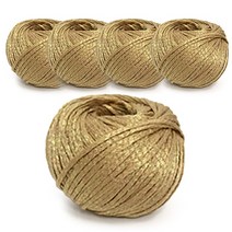 필립섬유 쎄비 젬마 뜨개실 50g x 5p, 골드 + 77 노란베이지