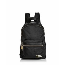 [해외]마크제이콥스백팩여자명품가방 NWT MARC JACOBS Logo Medium Trek Nylon Backpack BLACK GOLD 210+ AUTHENTIC