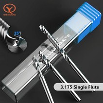 엔드밀 비트 탭 콘크리트 타일 철판 코너 AAAAA 플루트 커터 3.17546mm 생크 나선형 밀링 CNC 3D 조각 라우터 알루미늄 목공 아크릴 c, 33.3.175X3.175X6X38