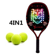 테니스 라켓 스팟 플레이트 탄소 에바 폼 코어 경량 단순 4 ​​색 탄소 섬유 비치, 컬러 - 4in1