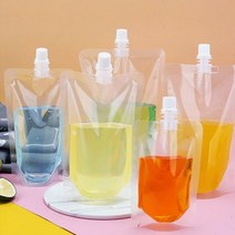 스파우트 파우치 200ml 비닐팩 음료 보관 선식파우치 쥬스팩 투명 스파우트파우치, 단품