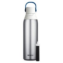 브리타 Brita 정수 텀블러 물통 스테인리스 보온보냉 기능, 591ml, Stainless Steel