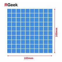 써멀패드 그래픽카드 RGEEK GPU CPU 히트싱크 냉각 열전도 실리콘 패드 고품질 전열 개스킷 방열 패드 6.0W/mK 100x100 x 1mm 신제품, [04] Sliced 100x100mm, [05] thickness 3mm