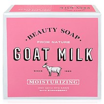 샤워메이트 산양유 딸기 비누, 90g, 3개