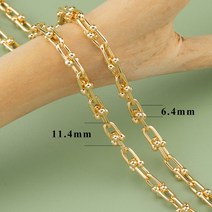 로만쉐이드 커튼 YEGUI C77 diy 체인 18k 골드 로듐 도금 구리 패스 리치
