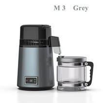 알카리 이온수기 4l 치과 증류수 기계 필터 스테인레스 스틸 전기 증류 정수기 주전자 순수 증류기 110v 220v, 우리를, 회색 m 3