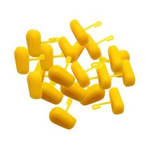 호수 얼음 낚시를 위한 Boilies를 만들기 위한 부드러운 미끼 옥수수 모양 낚시 도구, 노란색, 1cmx1.3cm, 플라스틱