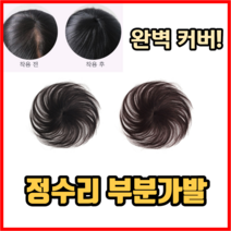 완벽 커버 정수리 가발 부분가발 남자가발 여자가발 인모가발 패션가발 맞춤가발, 1개, 블랙
