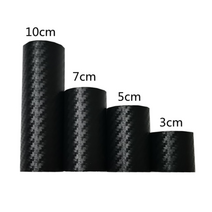 랩핑지 접착식 스웨 레자 가죽 이드 카본 시트지 3 m 3d 탄소 섬유 자동차 134, 검은 색, 3cmx300cm