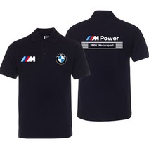 BMW 엠파워 백프린팅 스폰서드 반팔카라티 남성카라티