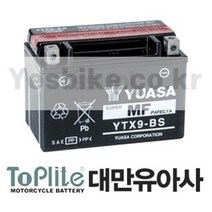 TOPLITE 가와사키 YTX9-BS 배터리 ZXR400 L타입 91~99 대만유아사, 단품