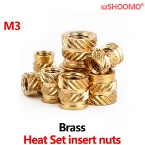 팝너트건 100PCS 열 세트 삽입 너트 여성 스레드 황동 Knurled 부품 3D 인쇄 m3 대 한 구멍 맞게 누르면, [13] M3 x D4.6 x L6.0, 10개