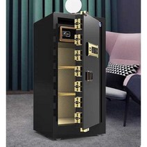 지문 문서 도난 방지 대형 금고 비밀 대용량 가정 캐비넷 전자 스토리지, 08 80cm 금색 암호 키(원격인증)