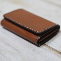 로스킨 미니지갑 반제품 DIY 수업용키트(소가죽) 가죽공예 DIY 패키지, 뱀피 와인