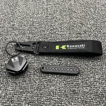 라이더무드 가와사키 닌자 z125 z900 z1000 z650 z900 zx10r zx6r 알루미늄 키 커버 키링 세트 케이스 홀더 폰넘버키링포함, 블랙키커버+블랙키링