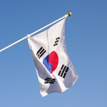 바람에 엉키지 않는 회전깃대 태극기세트(3단접이식/풀세트), 단품