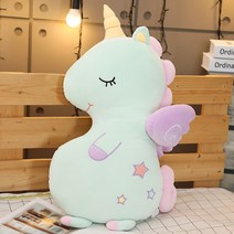 유니콘 몰랑이인형 몰랑쿠션 큰유니콘 인형, 녹색_50cm