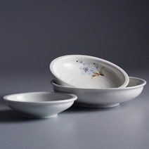 백자 도라지 원형찬기 반찬그릇, 선택1. 소