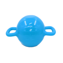 요가 피트니스 케틀벨은 무게를 조정하기 위해 6kg의 물로 채울 수 있습니다. 더블 핸들 마사지 필라테스 피트니스 쉐이핑 장비, 플랫 블루, 씨엔