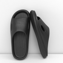 미끄럼방지 욕실화 화장실 물빠짐 가벼운 가족 낮은 논슬립 모던 소프트 경량, 44-45사이즈, 블랙