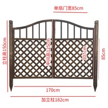 주택 방부목 대문 울타리 아치형 목재 주차장 야외 양문 전원주택대문 휀스문, B 170cm 격자문