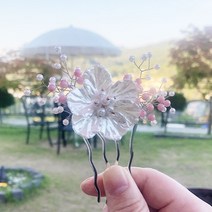 한복머리 혼주 뒤꽂이 웨딩 예식 올림머리 장신구 반묶음머리 헤어핀 데일리
