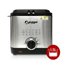 케이페이지 가정용 미니 튀김기 1.5L KP-F120 소형 전기 튀김 기계 돈까스 감자, 상세페이지 참조