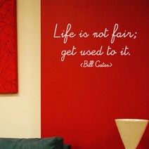 문구시트지 life is not fair_1 완-C타입 현관문글귀