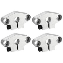 가이드레일 4PCS SHF8 알루미늄 선형 모션 레일 Clamping 핑로드 가이드 지원 8Mm 직경 샤프호환트, 01 은