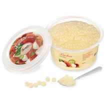 팝핑보바 리치 450g 무인공색소 개구리알 젤리 과즙 리치맛 대만 버블티펄 음료 빙수 토핑, 1개