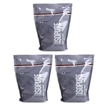 이소퓨어 제로 카브 프로틴 파우더 단백질 보충제 쿠키 & 크림 글루텐 프리, 454g, 3개