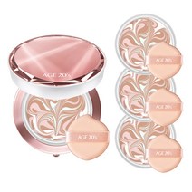 에이지투웨니스 AGE20S 에센스 커버 팩트 HJ 14g 블루/핑크 본품1개 리필3개 세트, HJ 핑크+리필3 21호