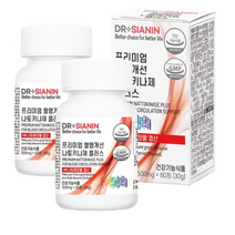 닥터시아닌 프리미엄 혈행개선 나토키나제 플러스, 60정, 4개