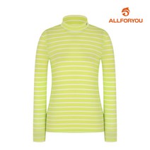 [올포유] 여성 스타필드 스트라이프 베이스레이어 하이넥 티셔츠 AWTHJ5115-818_G